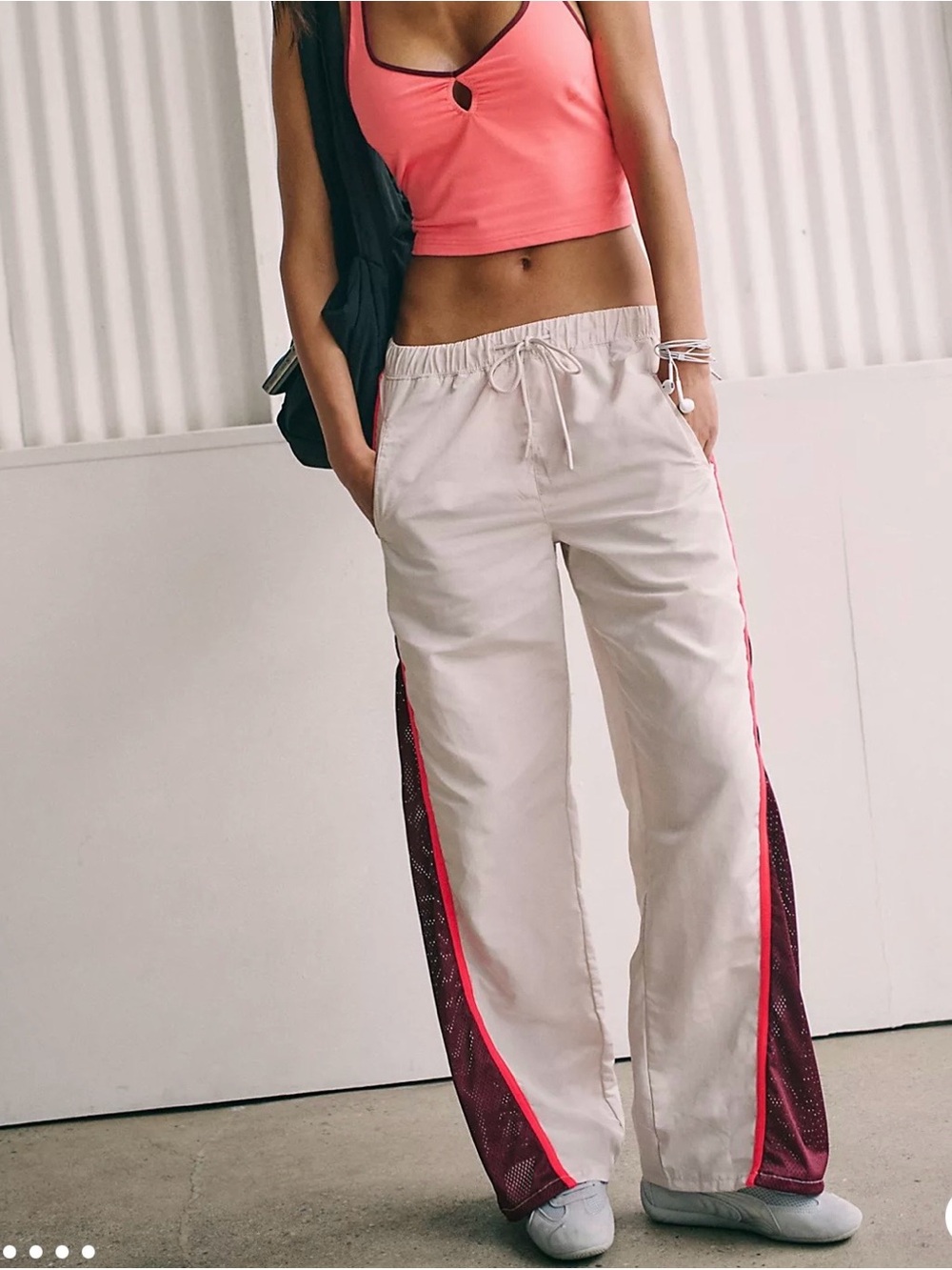 Free people Movement Wide-Leg Track Pants size Medium - Picture 1 of 5